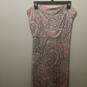 Strapless Sundress with Paisley Print